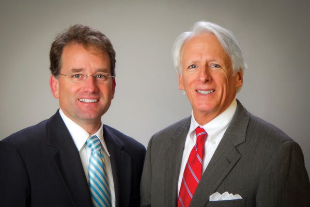 John C. Bircher, left, and C. Gray Johnsey are among the state’s ‘Super Lawyer’ list for 2013.