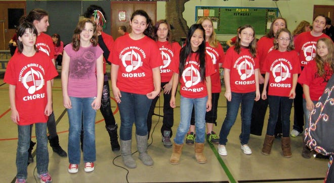 Courtesy photo



The girls’ honor chorus at Rochester Middle School, the Treblemakers, take part in the school concert on Dec. 21.