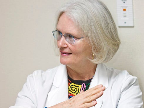 Dr. Rose Schultz discusses her medical career at the Okaloosa County Health Department in Fort Walton Beach. She has volunteered there since 2009.