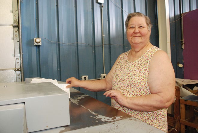Feeding confidential documents into a commercial shredder gave Irene Stauffer, of Trout Lake, a good job for many years before her recent retirement. Stauffer is one of many who found work thanks to Northern Transitions Inc.