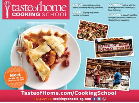 Taste of Home Cooking School coming in March
