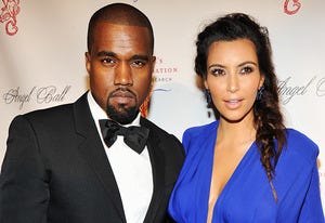 Kayne West and Kim Kardashian | Photo Credits: Theo Wargo/WireImage