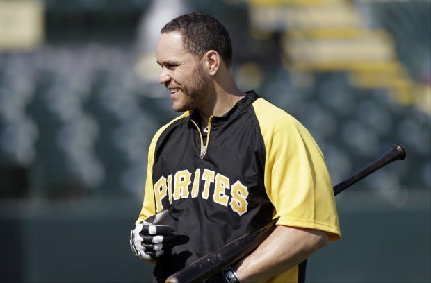 Pirates catcher Russell Martin is one of the few Pirates with playoff experience.