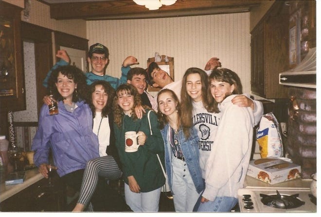 An old picture of Erin's mom (right) and the high school friends she's stayed in touch with was the inspiration for this story.