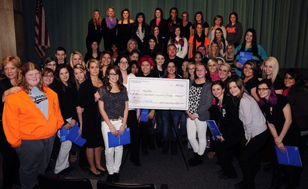 BCTHS cosmetology students recently held a fundraiser. CONTRIBUTED PHOTO