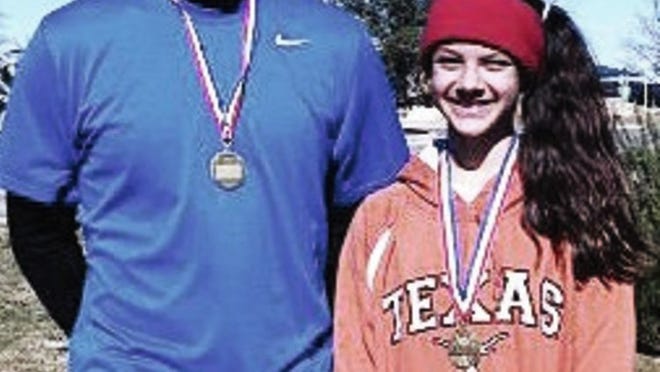 Winners in the 5K at the Rexanna’s Foundation for Fighting Lung Cancer second annual Lakeway 5K Run for a Purpose March 3 in Rough Hollow were Mark Eilers, adult division, and Camille Halfman, youth division.