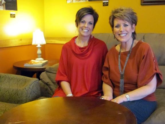 Katie Graves, left, and Holly Sweat will be speaking at a free women's brunch March 23 at First Baptist Church in Shelby.