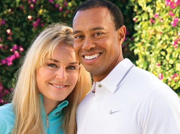 Tiger Woods and Lindsey Vonn announced Monday they are dating.
(Courtesy Tiger Woods/Lindsey Vonn | Associated Press)