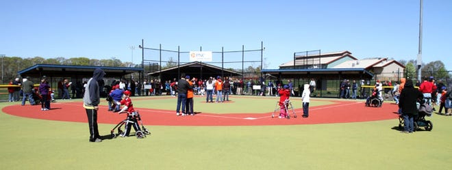 Photo of the Miracle League field in Mercer County, N.J.