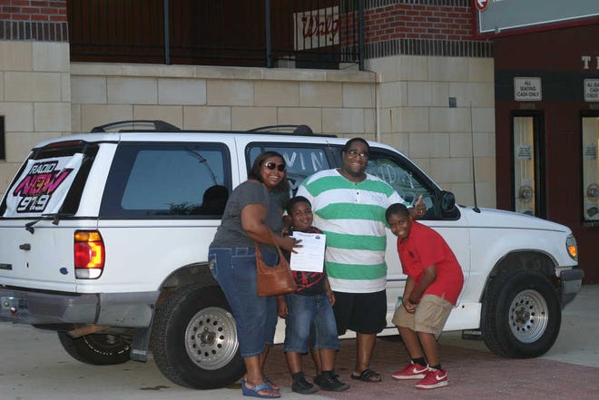 Photos provided by Jacksonville Suns These lucky fans were among the past winners of used cars, SUVs and pickups at the annual Suns' Used Car Giveaway Night. This year's event is scheduled for Aug. 2.