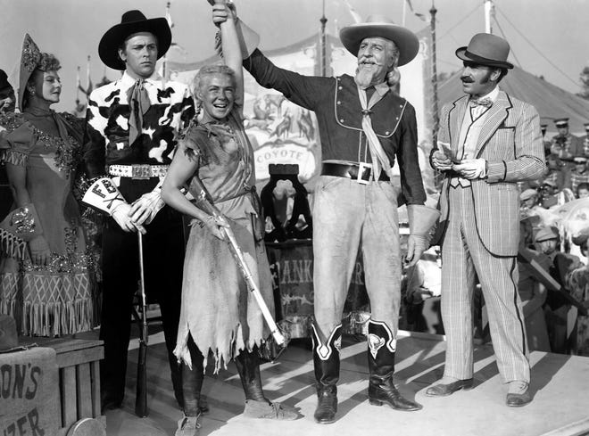 Betty Hutton's most well-known role is as Annie Oakley in "Annie Get Your Gun" (1950), however it is also one of her last films.