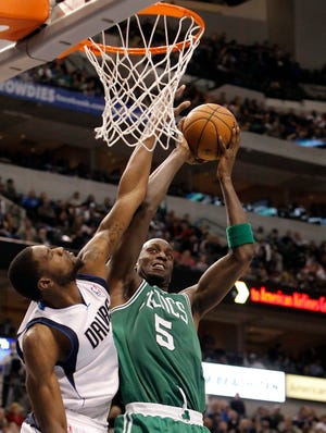 AP photo



The Celtics Kevin Garnett could miss at least a week with an ankle injury.