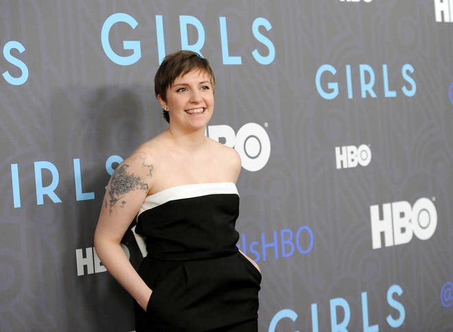 FILE - This Jan. 9, 2013 file photo shows creator, executive producer and actress Lena Dunham at the HBO premiere of "Girls" at the NYU Skirball Center in New York. The series is one of the recipients of the 72nd annual Peabody Awards, announced Wednesday, March 27, 2013, by the University of Georgia's journalism school. They were chosen by the Peabody board as the best electronic media works of 2012. (Photo by Evan Agostini/Invision/AP, file)