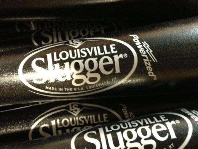 Louisville Slugger is rolling out a new logo for the first time in 33 years on a new bat that company officials say is designed to be the hardest wooden bat ever produced at the Louisville, Ky., factory. The new logo and bat will debut on Opening Day games in Major League Baseball.



AP photo