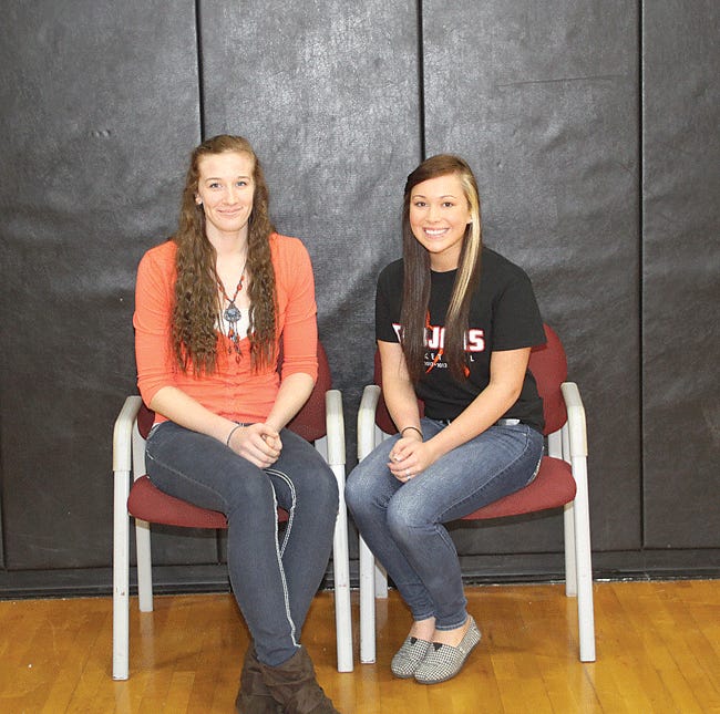 Two Sturgis girls basketball players were awarded for their play this past season. Left, Rachel Anderson was awarded to the All-Division First Team while right, Ariana George, was selected to the All-Division Honorable Mention squad.