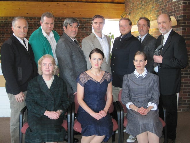 The cast of Milton Players' production, "The Unexpected Guest."