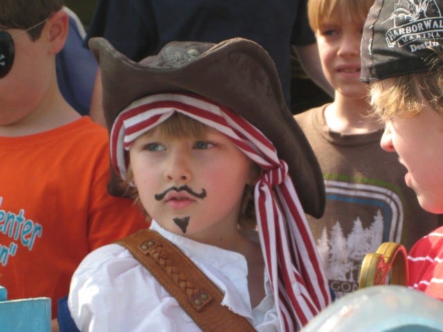 During last year’s SpringFest, this guest had his face painted to look like a pirate.