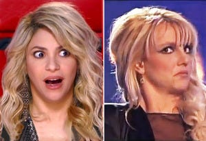 Shakira, Britney Spears | Photo Credits: NBC, Fox
