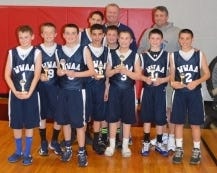 The WWBBA sixth-grade team won the Renegades League championship. Team members include (from left) Chase Holley. Ryan Callaghan, Ryan Ulsh, Chris Mejia, Brock Daulerio, Nick Thompson, Bryan Rossi, Joey Wade and Jake Trachtenberg. Coaches are Chris Ulsh and John Thompson. Zach Krier and Mclean Griffin are missing from the photo.