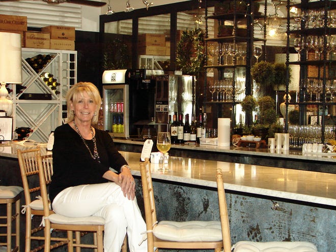 Owner Vickie Miller at The Perfect Pig bar.