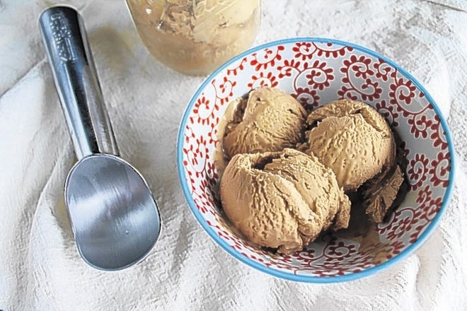 SHNS/Special to the Tampa Bay Times
No-Churn Coffee Ice Cream tastes just as good as any coffee ice cream bought at the store, and this couldn’t be simpler to make.