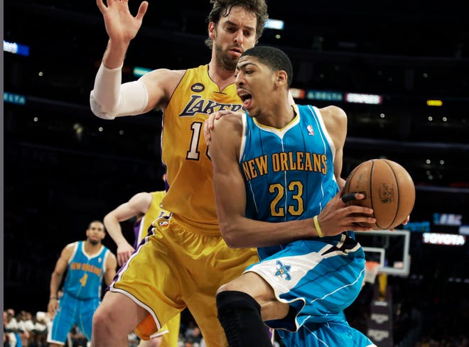 New Orleans Hornets rookie center Anthony Davis (23) may be sidelined for Wednesday's regular-season finale, but he is already looking forward to the 2013-14 season.