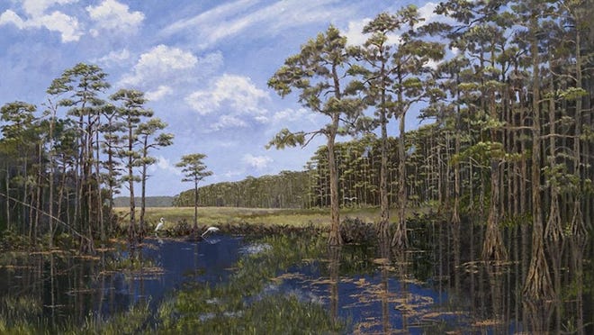 “Cypress” from Clewiston Florida by Florida Hall of Fame Artist, Jackie Brice. Photo provided.