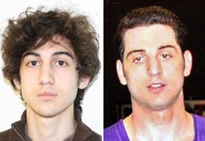 Dzokhar Tsarnaev, Tamerlan Tsarnaev | Photo Credits: FBI.gov; Glenn DePriest/Getty Images