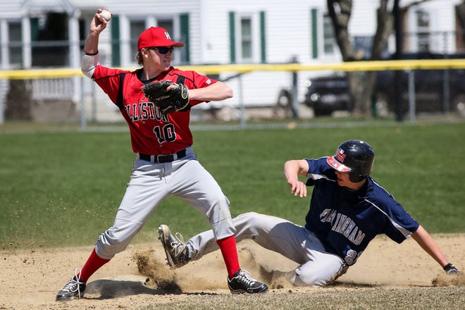 The Holliston and Framingham baseball team faced off Tuesday, one day after the Boston Marathon bombings.