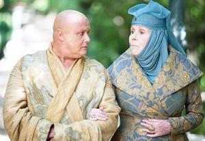 Conleth Hill and Diana Rigg | Photo Credits: Keith Bernstein/HBO