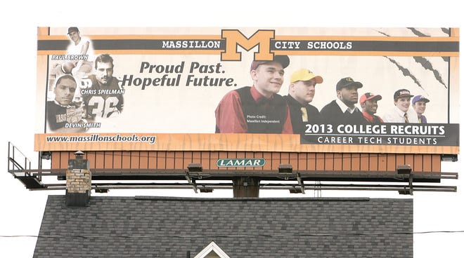 Billboard for Massillon City Schools that is located in Perry Township.