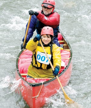 Sarah and Marc Ornstein, of Honeoye Falls, finished with a time of 12:36:23 during the Wild Water Derby in 2010. The event was canceled last year due to concerns about low water levels.