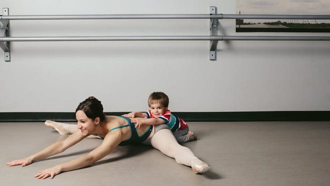 Michelle Thompson from Ballet Austin and her son Ozark