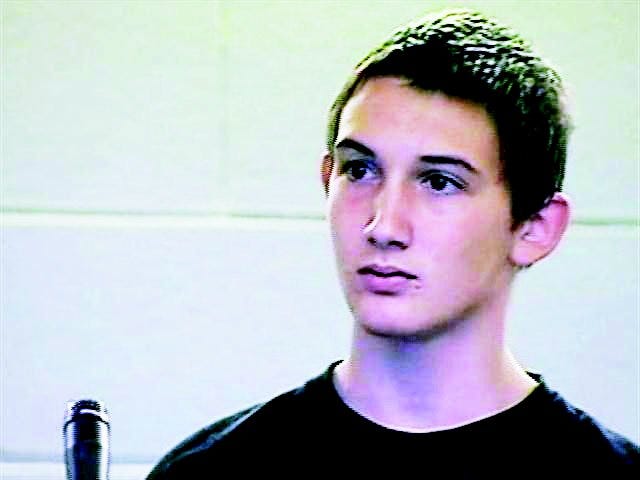 Pool photo by WBZ-TV Kyle Stockford at his arraignment in Plymouth District Court on Wednesday