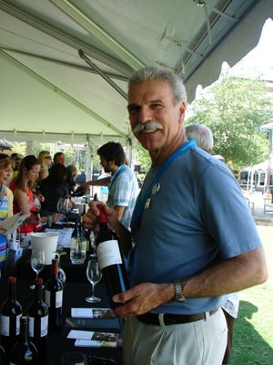 Vintner Peter Mondavi and his wine at the first ever South Walton Beaches Wine and Food Festival.