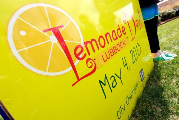 Lubbock's Lemonade Day is May 4