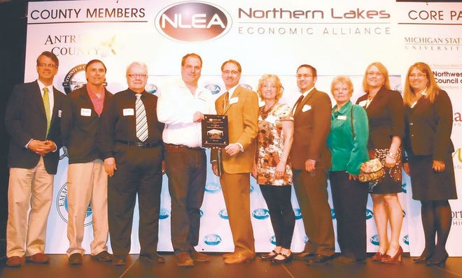 Represenatives for the city of Cheboygan and its Downtown Development Authority were recognized Friday by the Northern Lakes Economic Alliance for its work in economic development. Other area honorees included, Moran Iron Works for Project of the Year and Tuscarora Township Mike Ridley for Maniac of the Year.