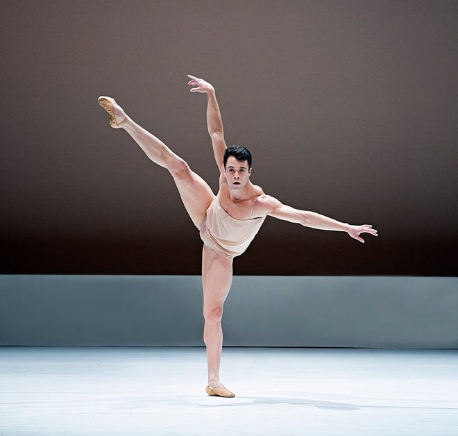 Paulo Arrais in Wayne McGregor's "Chroma" at the Boston Ballet.