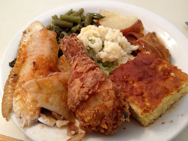 The Chef's House on Walton Way offers a lunch buffet Monday through Friday, featuring two meats, a fish, four sides and cornbread. The chef prepares Southern favorites with low sodium and low fat, but lots of flavor.