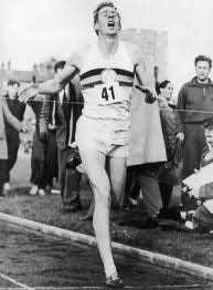 In 1954, medical student Roger Bannister broke the four-minute mile during a track meet in Oxford, England, in 3:59.4.