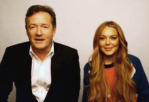 Piers Morgan, Lindsay Lohan | Photo Credits: CNN