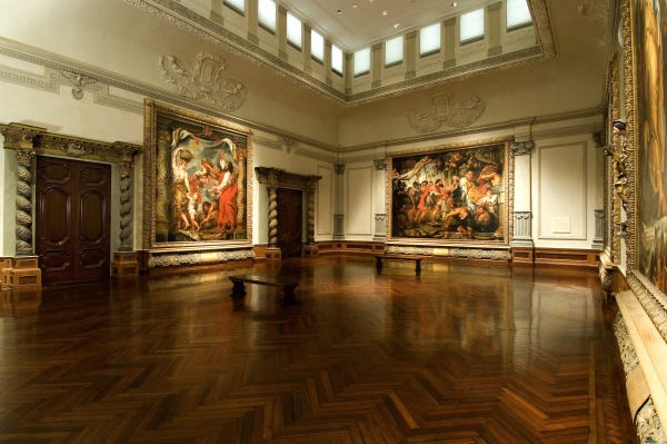 The art collection in the gallery of the Ringling Museum of Art reflects the wide-ranging interests and tastes Ringling developed in his world travels.