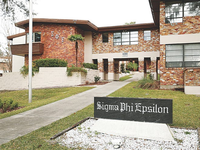 The Sigma Phi Epsilon house on the University of Florida campus Jan. 7.
