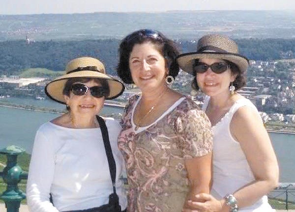 Anne D’Innocenzio photo/The Associated Press
The author is on the right with her sister Donna in the middle and mother, Marie, on the left in Rudesheim, Germany, on a port call they made while taking a Rhine River cruise together.