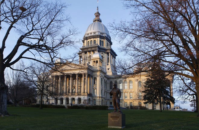 Ground was broken March 11, 1868, for the Illinois State Capitol (photographed Thursday, Nov. 15, 2012) in Springfield. Construction on the nine-acre plot was completed in 1888.