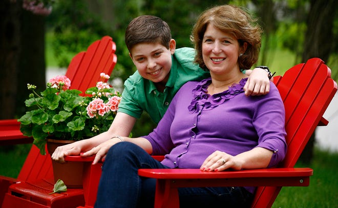 Brenden Morrissey,15,with his mom, Karen, who donated a portion of her liver to him. They live in Cohasset.