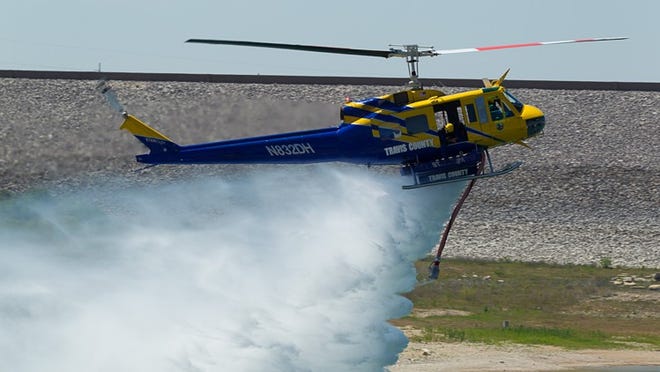 Travis County’s new firefighting helicopter will respond to regional disasters and support Travis County projects such as controlled burns.