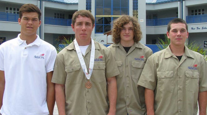 Competing from Pedro Memendez were Zach Prince, from left; Andrew DePriest, Cody Britton, Dillon Drury. Contributed photo.