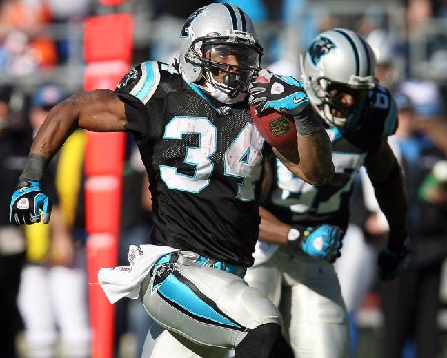 DeAngelo Williams, who turned 30 last month, is Carolina’s all-time leader rusher having amassed 5,784 yards and 43 touchdowns.