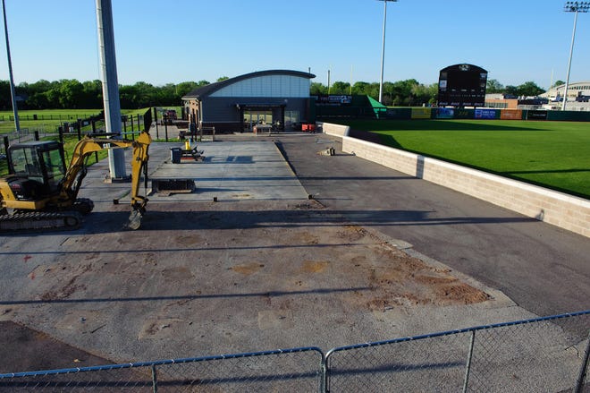 Excavation has begun between the Missouri dugout and the McArtor indoor practice facility at Taylor Stadium, where the athletic department is constructing a 4,000-square-foot clubhouse for the baseball team. A rendering is seen below.